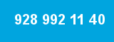 928 992 11 40 928 992 11 40